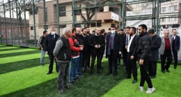 Bursa Osmangazi’den Gülbahçespor’a saha desteği