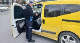 Kayseri zabıtadan servis ve taksi denetimi
