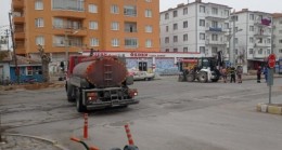 Niğde Bor’da doğalgaz borusu patladı