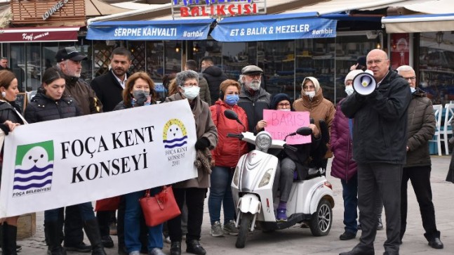 İzmir Foça Kent Konseyi’nden “Savaşa Hayır!” açıklaması