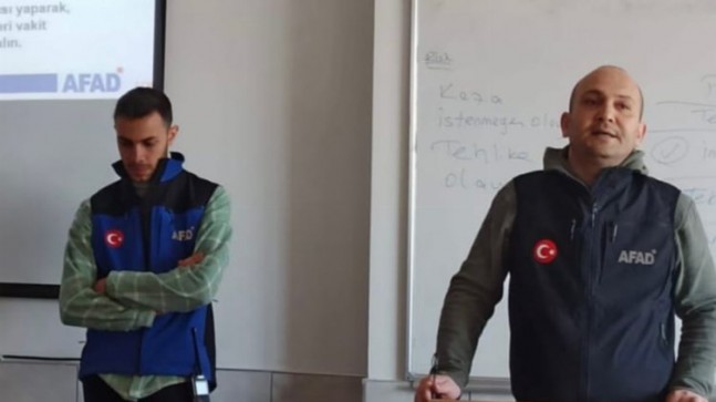 KİYÜ’de afet tatbikatı gerçekleştirildi