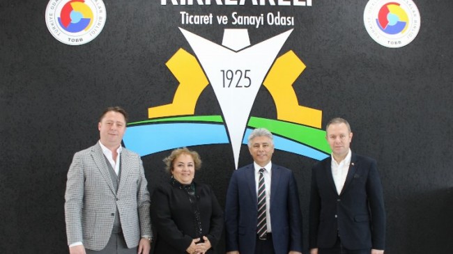 KTSO Başkanları Ilık ile Özsan, T.C. Ziraat Bankası Trakya Bölge Yöneticisi Öztürk’ü ağırladı