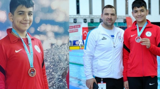 Nevşehirli yüzücü Trabzon’dan bronz madalya ile döndü
