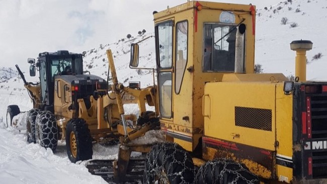 Kayseri Büyükşehir’den kar seferberliği